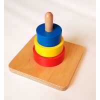 Three Discs On a Vertical Dowel