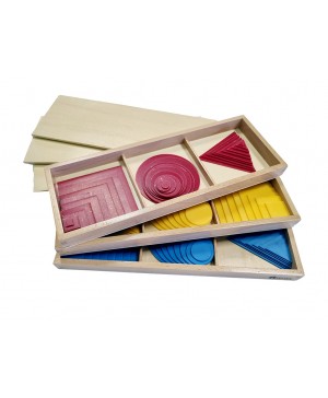 Forme geometrice gradate (cerc, triunghi, patrat)