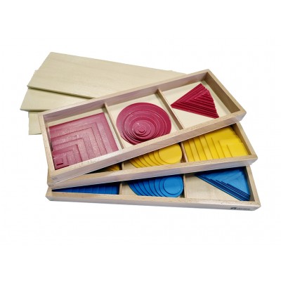 Forme geometrice gradate (cerc, triunghi, patrat)