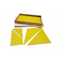 Materialul cu triunghiuri galbene pentru calculul ariilor