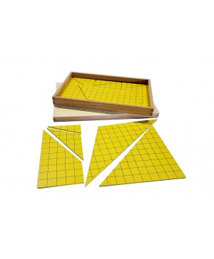 Materialul cu triunghiuri galbene pentru calculul ariilor