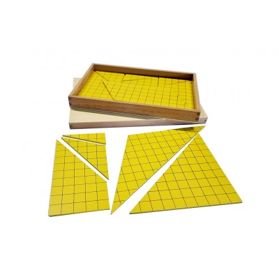 Materialul cu triunghiuri galbene pentru calculul ariilor