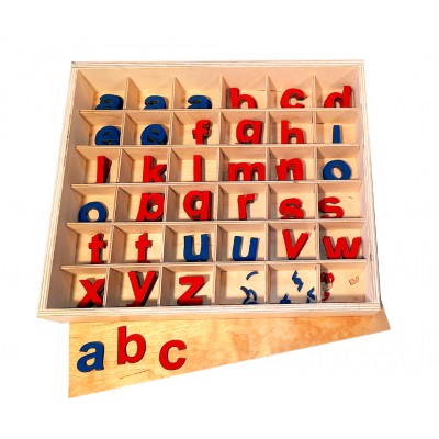 Small Movable Alphabet - Red and Blue