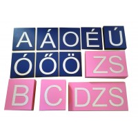 Sandpaper Arial - Hungarian Alphabet