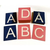 Litere mari Arial din glasspapier