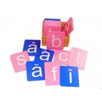 Litere mici Arial din glasspapier