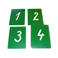 Cifre din glasspapier - cursive