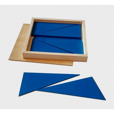 Cutia cu triunghiuri constructoare albastre